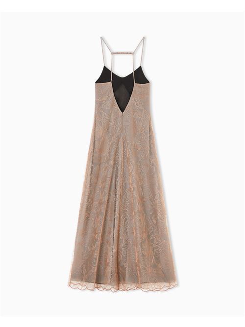 Long embroidered tulle dress Emporio Armani | EW004316 TE20132.M3016